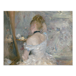 Berthe Morisot - Woman på hennes toalett Fototryck