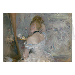 Berthe Morisot - Woman på hennes toalett Hälsningskort