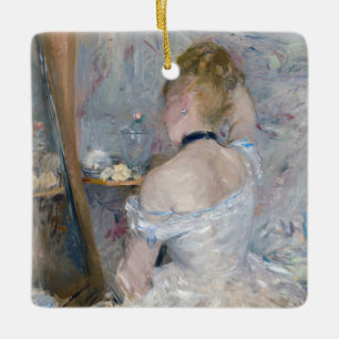 Berthe Morisot - Woman på hennes toalett Julgransprydnad Keramik