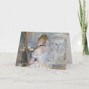 Berthe Morisot - Woman på hennes toalett Kort