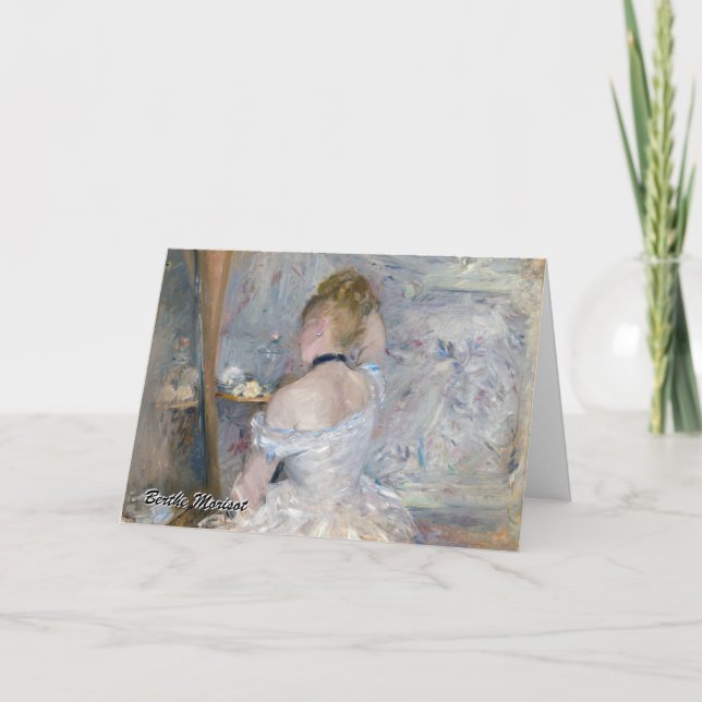 Berthe Morisot - Woman på hennes toalett Kort (Framsida)