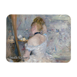 Berthe Morisot - Woman på hennes toalett Magnet