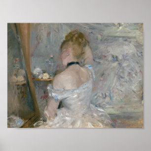 Berthe Morisot - Woman på hennes toalett Poster
