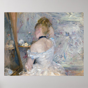 Berthe Morisot - Woman på hennes toalett Poster