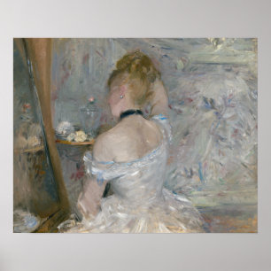 Berthe Morisot - Woman på hennes toalett Poster