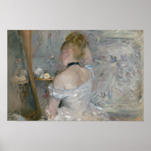 Berthe Morisot - Woman på hennes toalett Poster