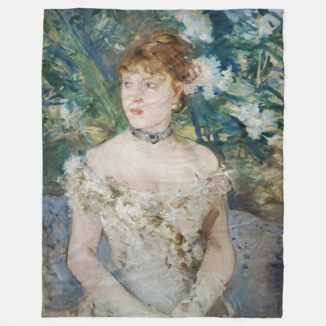 Berthe Morisot - Young Girl in a Boll Gown Fleecefilt (Framsidan)
