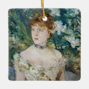 Berthe Morisot - Young Girl in a Boll Gown Julgransprydnad Keramik
