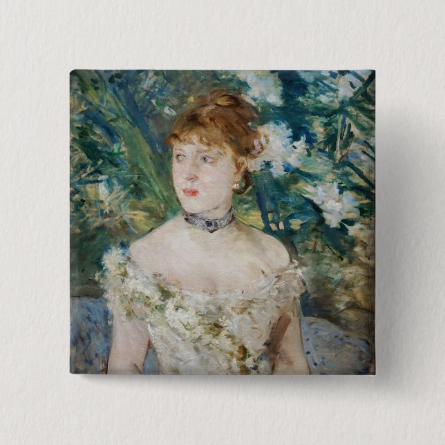 Berthe Morisot - Young Girl in a Boll Gown Knapp (Framsida)