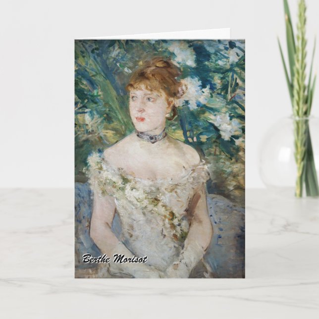 Berthe Morisot - Young Girl in a Boll Gown Kort (Framsida)