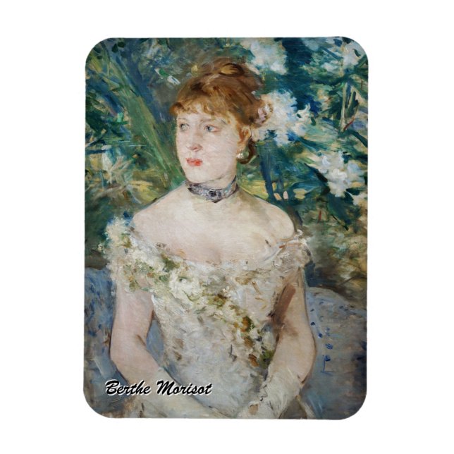 Berthe Morisot - Young Girl in a Boll Gown Magnet (Vertikal)