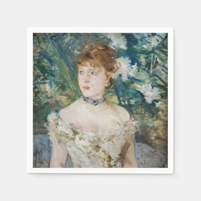 Berthe Morisot - Young Girl in a Boll Gown Pappersservett (Framsidan)