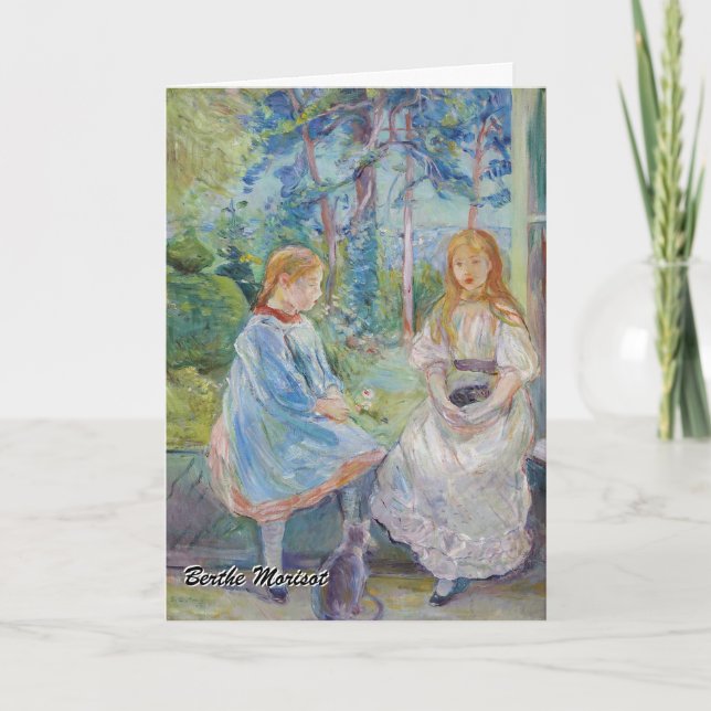 Berthe Morisot - Young Girls at at the Window Kort (Framsida)