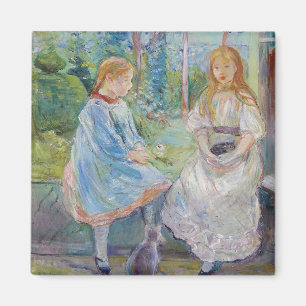 Berthe Morisot - Young Girls at at the Window Magnet