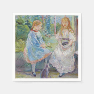 Berthe Morisot - Young Girls at at the Window Pappersservett