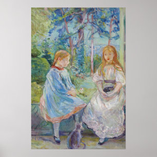Berthe Morisot - Young Girls at at the Window Poster