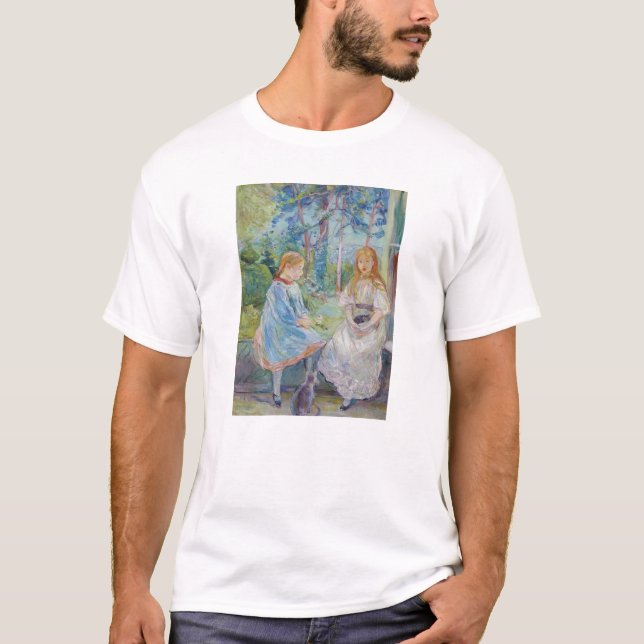 Berthe Morisot - Young Girls at at the Window T Shirt (Framsida)