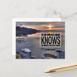 Berthold Auerbach inspirational Quote "Trust" Vykort