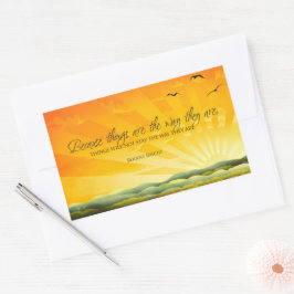 Bertolt Brecht inspirationcitat "Change" Rektangulärt Klistermärke