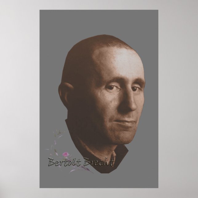 Bertolt Brecht Poster (Framsidan)