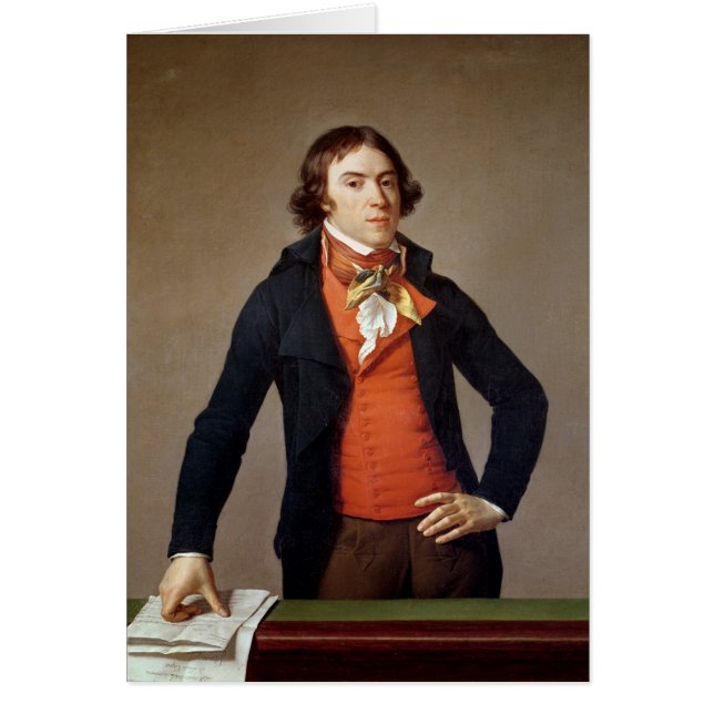 Bertrand Barere de Vieuzac Hälsningskort (Framsidan)