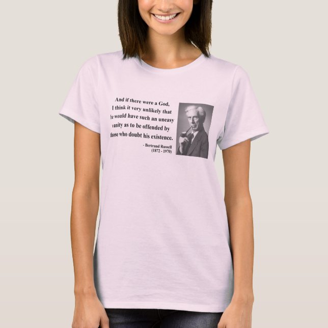 Bertrand Russell citationstecken 3b T Shirt (Framsida)