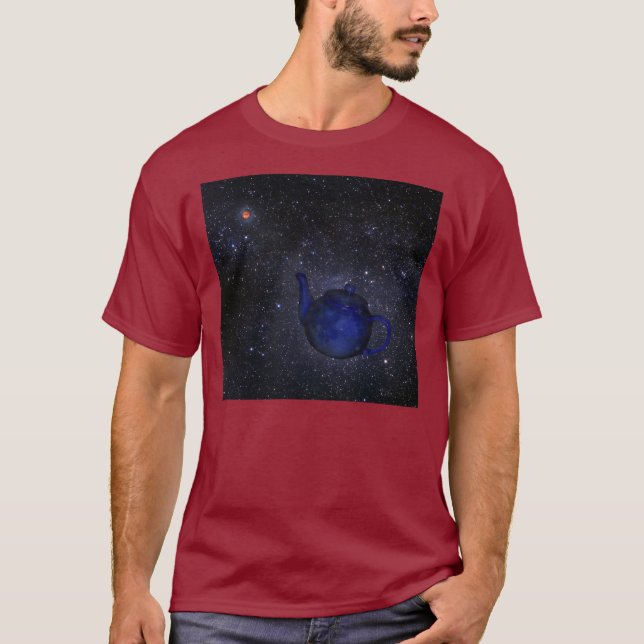 Bertrand Russells Berömd Celestial Tekanna T Shirt (Framsida)
