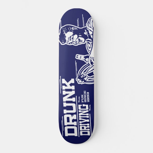 Berusad Skridskoåkning Old School Skateboard Bräda 18 Cm (Framsida)