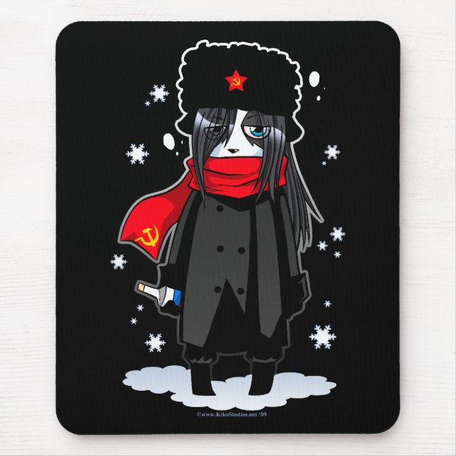 Berusad sovjetisk Panda Mousepad Musmatta (Framsidan)