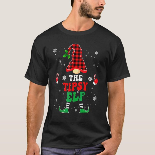 Berusad Tomte Tröjor Matchande Grupp Jul Pyjamas G (Framsida)