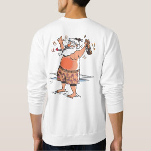 Berusad tomte vit sweatshirt baksida