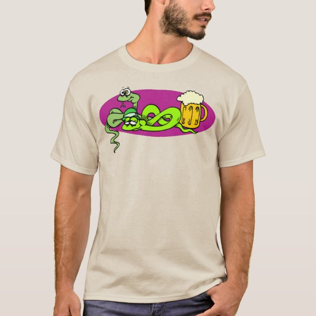 Berusade irländska ormar t shirt (Framsida)