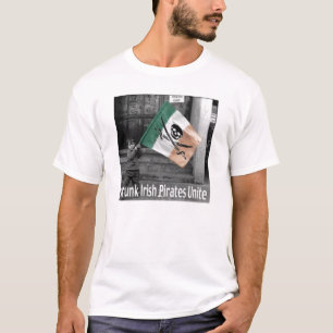 BERUSADE IRLÄNDSKA PIRATER FÖRENAR T SHIRT
