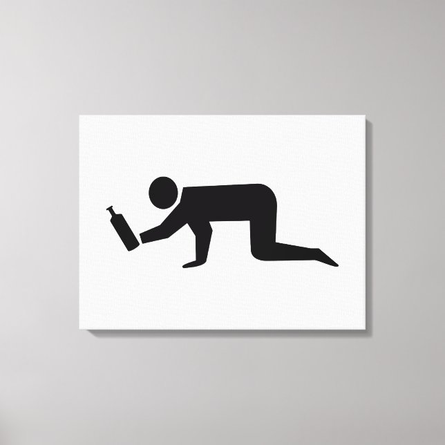 Berusade Människor Canvastryck (Framsida)