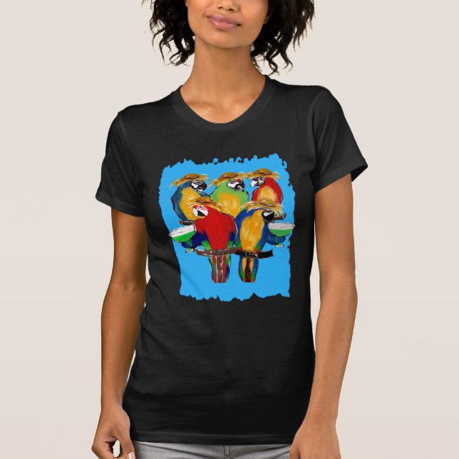 Berusade Papegojor T-shirt (Framsida)