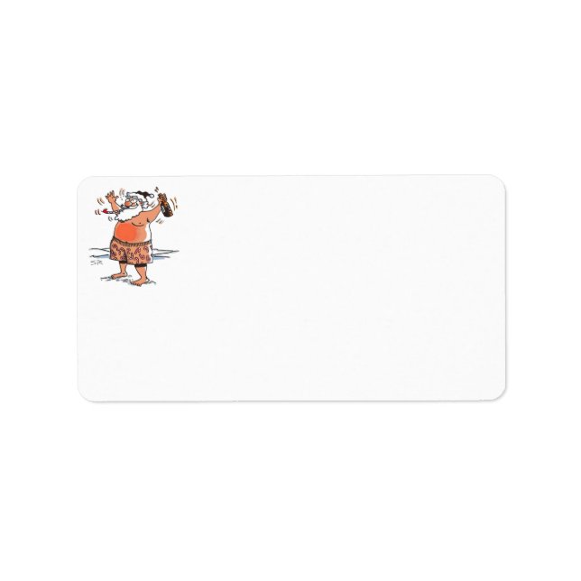 Berusade tomte adressetiketter (Framsidan)