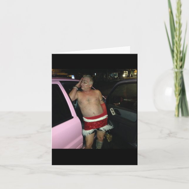 Berusat Santa helgdagkort Helgkort (Framsida)