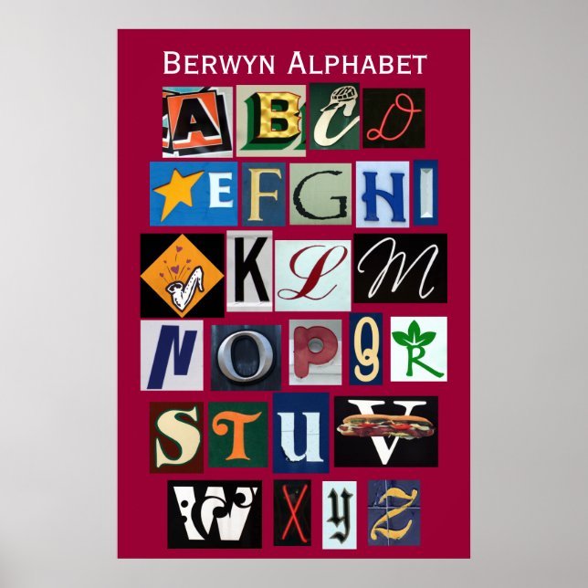 Berwyn Alphabet Poster (Framsidan)