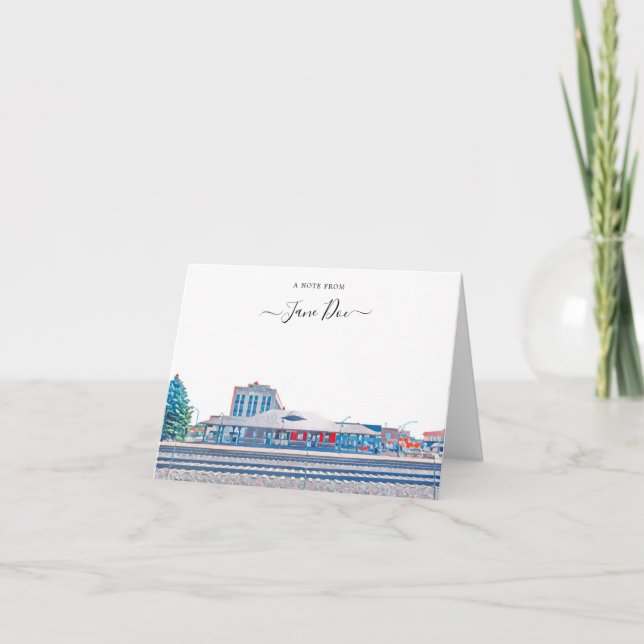 Berwyn Illinois Personlig Note Card Tack Kort (Framsida)