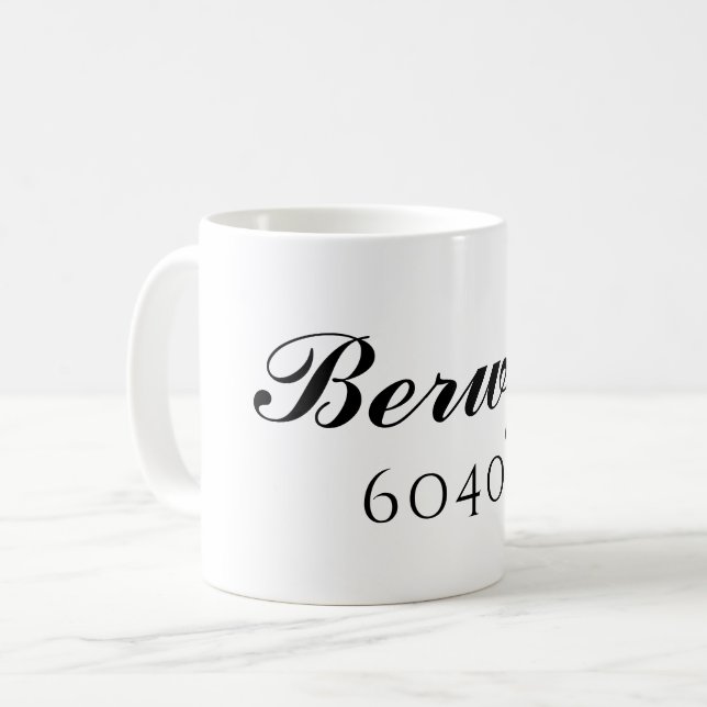 Berwyn, Illinois Zip-koden Mugg (Framsida vänster)
