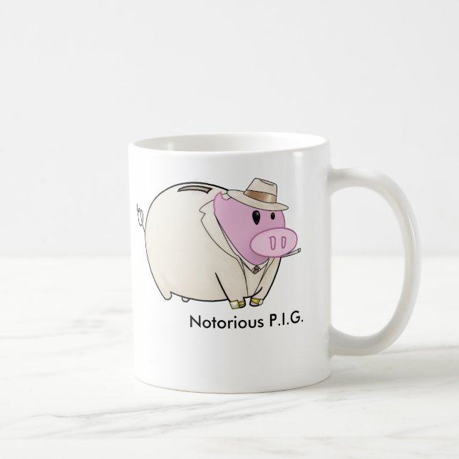 Beryktad P.I.G Kaffemugg (Höger)