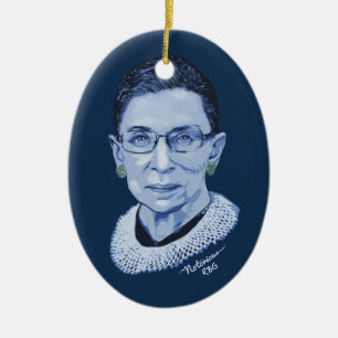 Beryktad RBG II Julgransprydnad Keramik