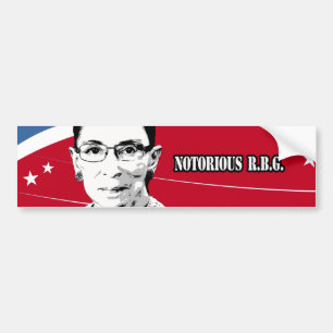 Beryktade R.B.G. - Ruth Bader Ginsburg Bildekal