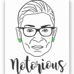 Beryktade RBG-mugg - Ruth Bader Ginsburg Klistermärken