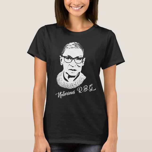 Beryktade RBG - Ruth Bader Ginsberg T Shirt (Framsida)