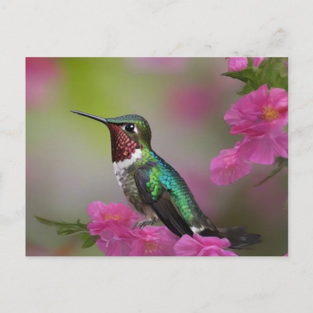 Berylline Hummingbird i Rest Vykort (Framsida)
