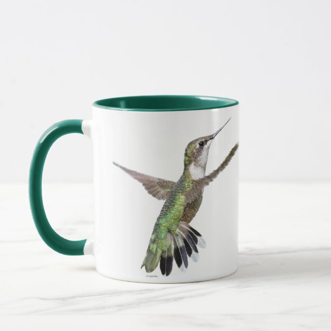 Berylline Hummingbird Painting Mugg (Vänster)