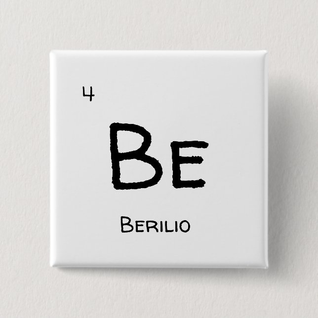 beryllium Be Knapp (Framsida)