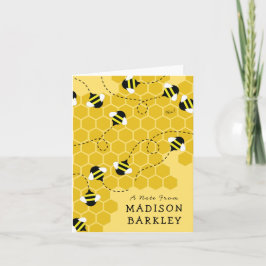 Bes Barn Cute Beehive Stationary Cards Anteckningskort