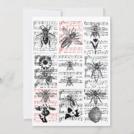 Bes Flowers Lakan Music Musik noter Collage Art Tack Kort